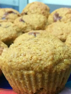 Una foto de Muffin de zanahoria de harina integral