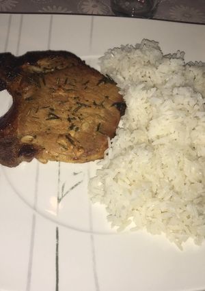 Una foto de Chuletas con romero al horno