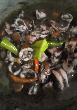 Foto resep Tumis cumi hitam