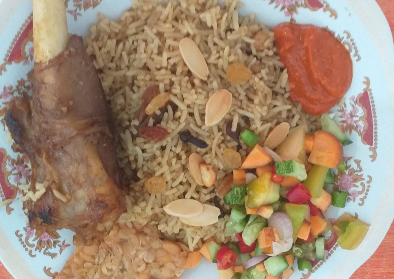 Nasi briyani domba