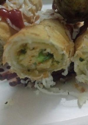 A picture of Cheese paneer cigar.
