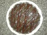 Pasta frola de chocolate con dulce de batata