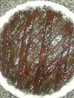 Una foto de Pasta frola de chocolate con dulce de batata