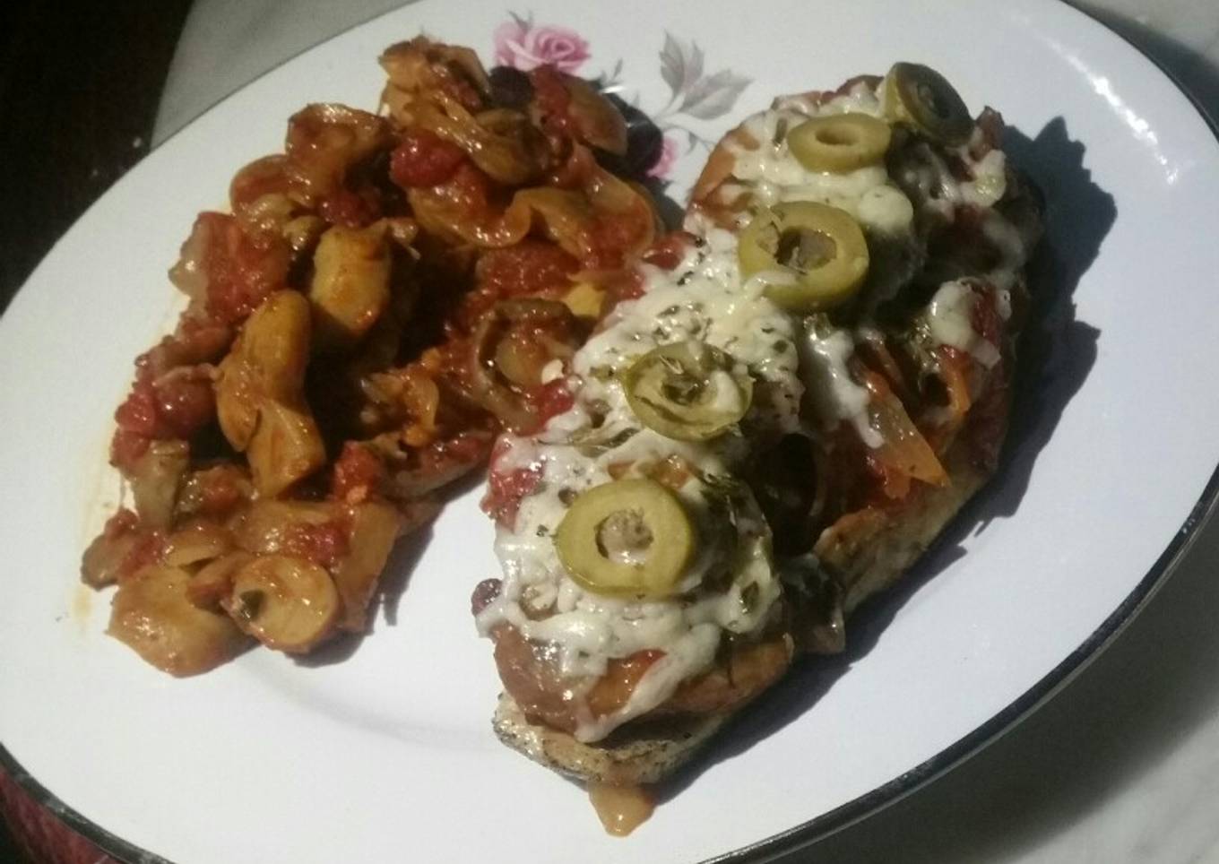 Pechugas estilo pizza