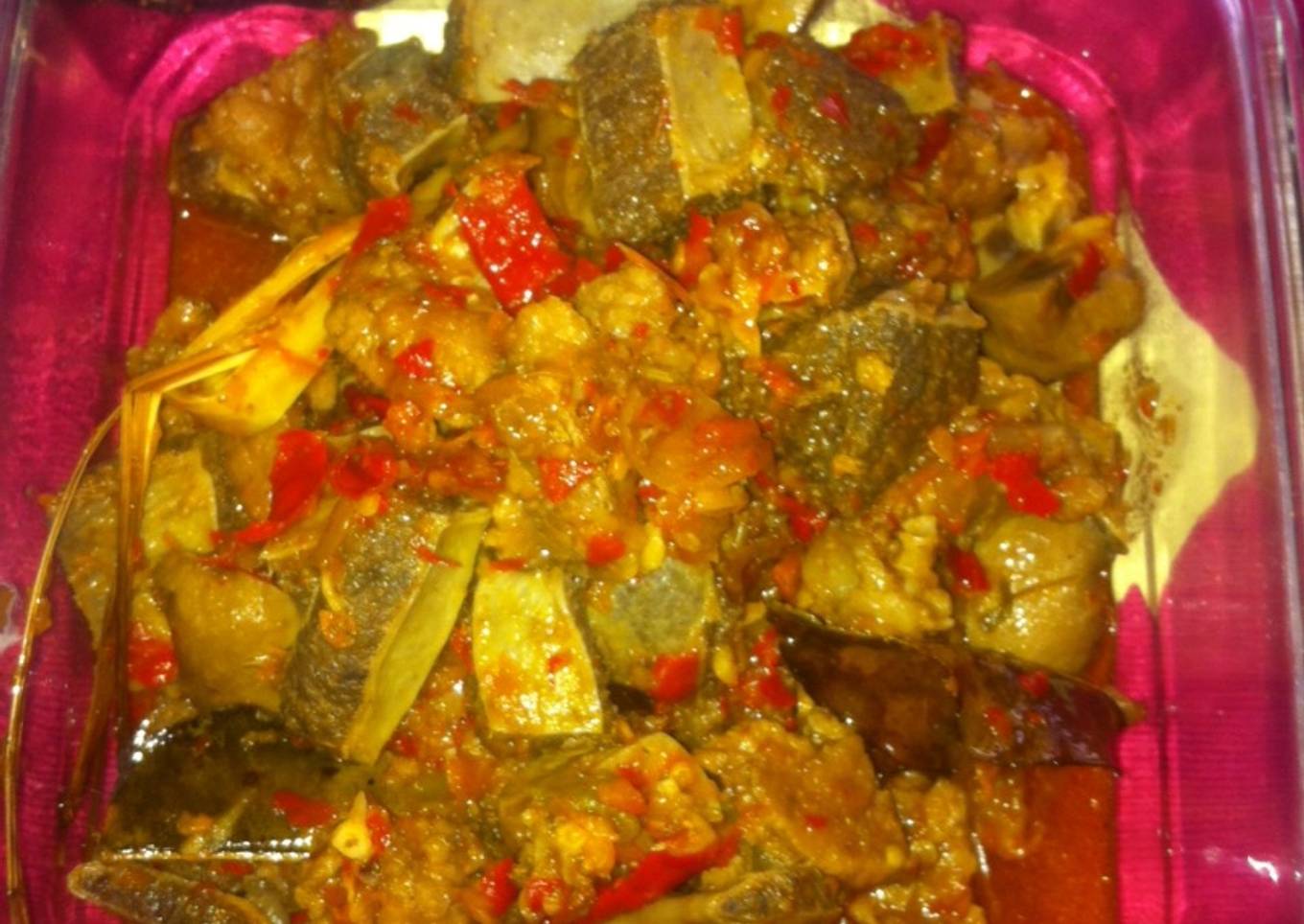Rica rica daging dan paru sapi