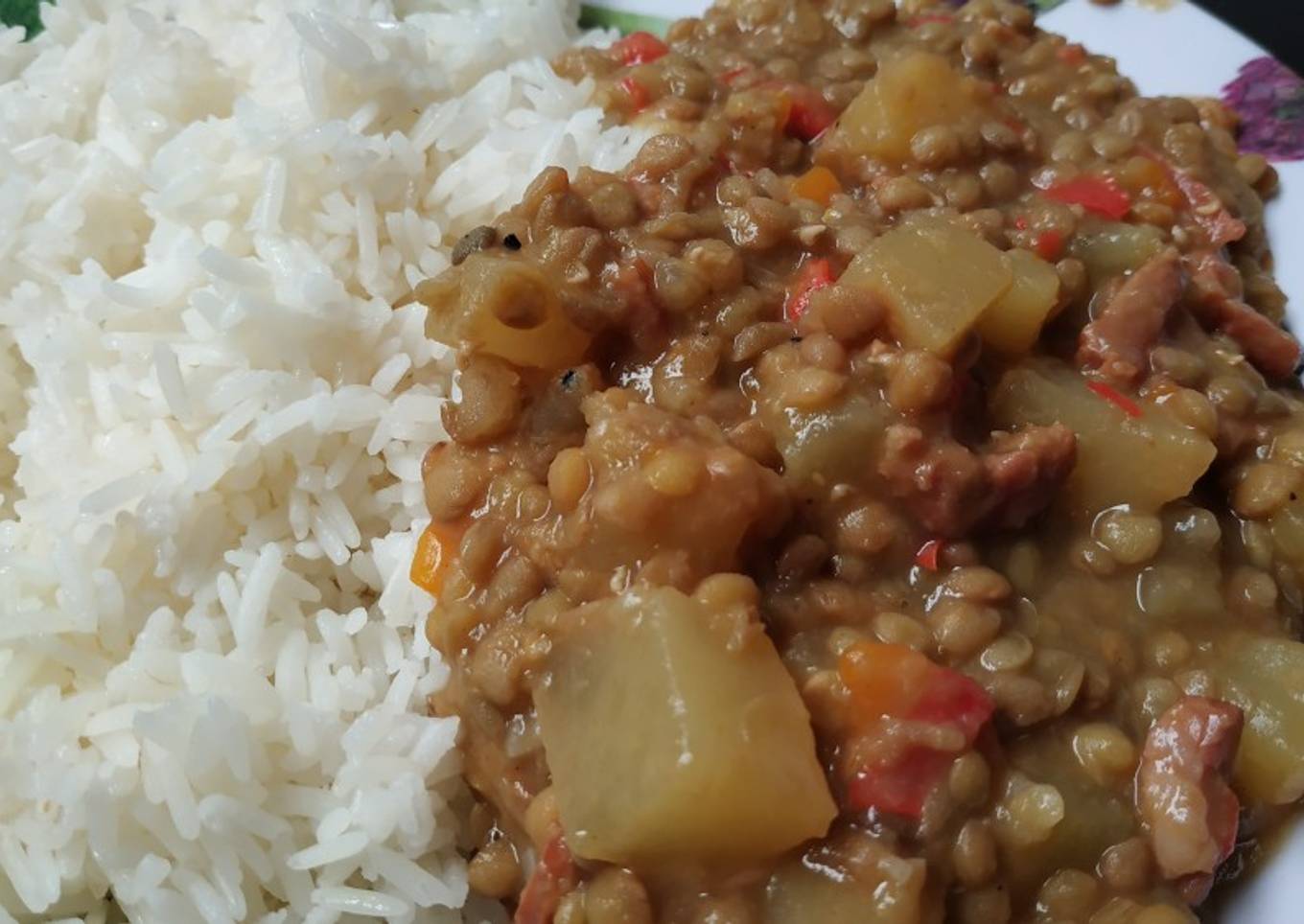 Guiso de lentejas con chorizo🍛