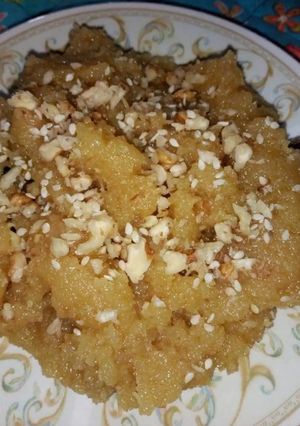 A picture of Suji ka halwa.