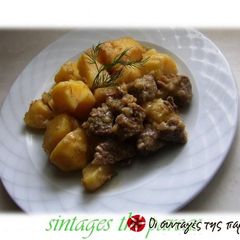 A picture of Beef with lemon sauce.