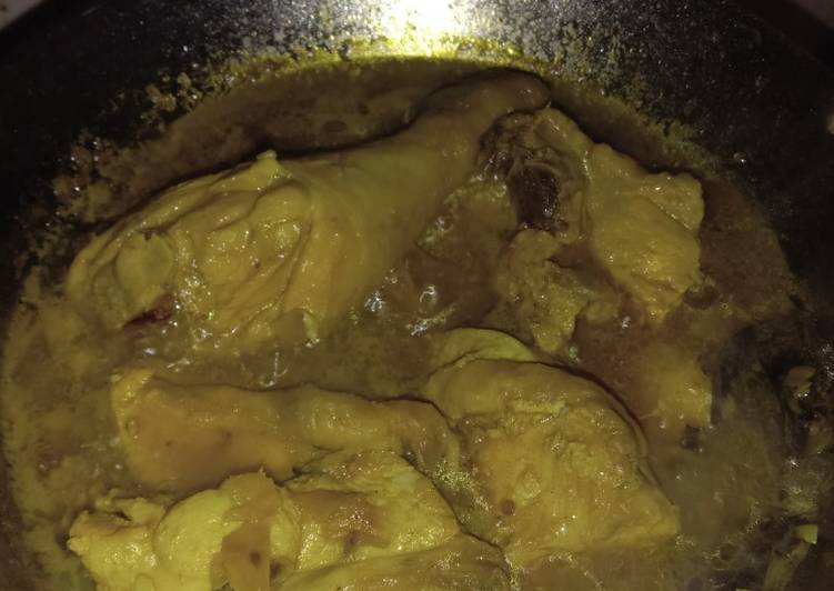 Bagaimana Menyiapkan Ayam ungkep bumbu kuning, Sempurna