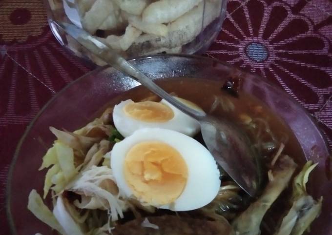 Soto ayam bening + Sambel kecap