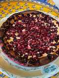 Black Currant Mascarpone Cake with Cherry Sugar