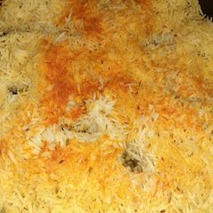 A picture of Chicken Biryani.