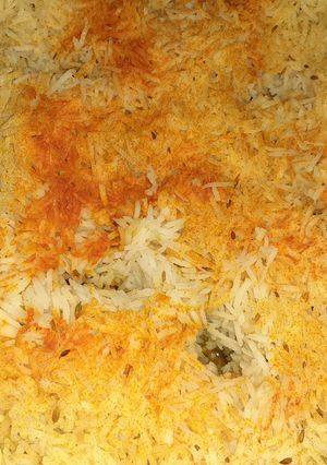 A picture of Chicken Biryani.