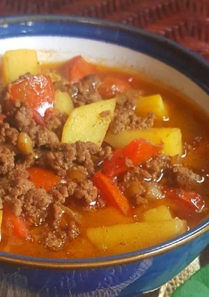 Foto resep Semur daging sapi cincang dan kentang