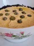 Hummus con alcaparras y jengibre fresco