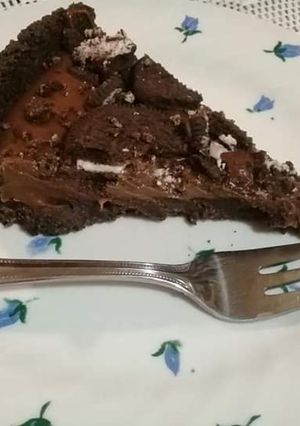A picture of Oreo fridge tart.
