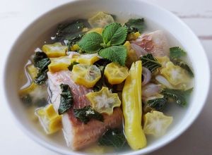 Hình của món Canh CÁ nấu khế & húng chanh.