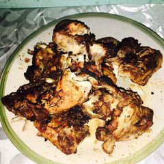 A picture of Braaied chicken.