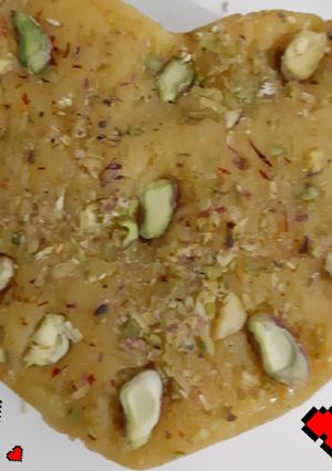 A picture of Mogar Moong Dal Halwa.