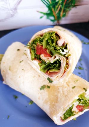 Une photo de Wrap jambon chèvre