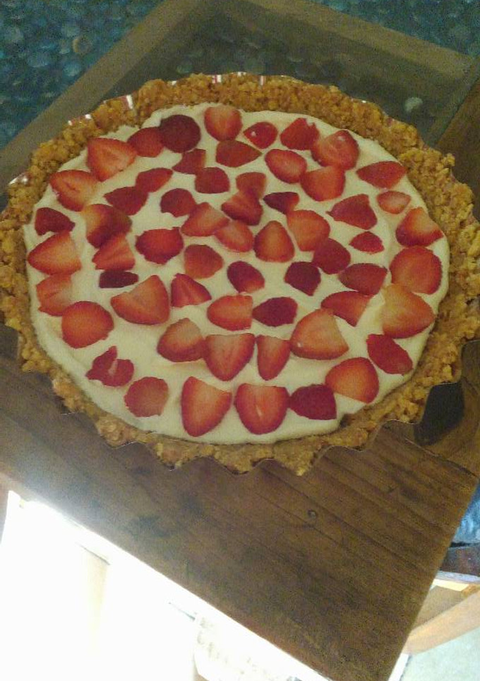 Una foto de Tarta de Frutillas con Crema
