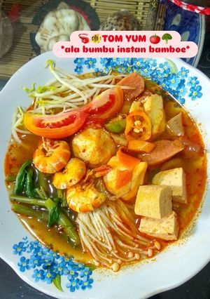Foto resep 9. 🍅🐠🦐🥦 Tom Yum ala "bumbu instan bamboe" super simpel