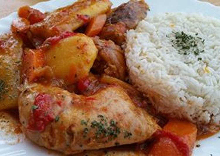 Seco de pollo Latino (Sudao de pollo colombiano)