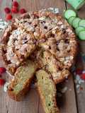 Torta morbida di zucchine e lamponi