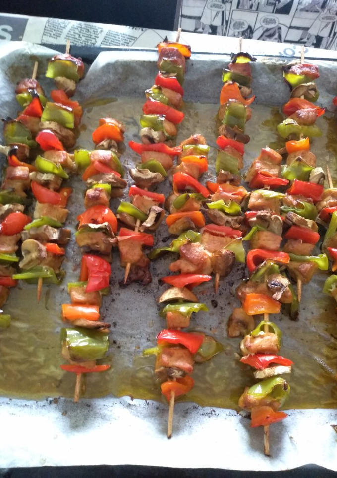 Una foto de Brochetas de lomo