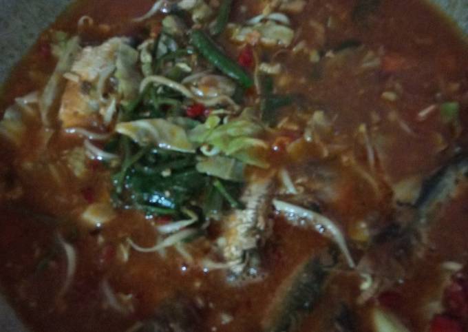 Cara Gampang Membuat Tumis sarden super simpel.. Menu sahur sehat dan praktis, Bikin Ngiler