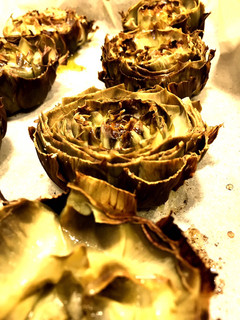 Una foto de Alcachofas al horno (#realfood)