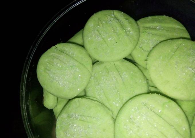 Pandan Butter Cookies