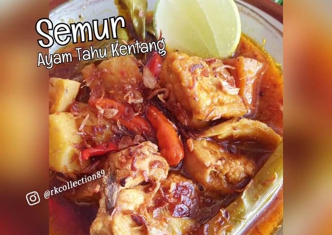 Resep Semur Tahu Kentang Ayam Mantap Oleh Ummu Rika Itu Iin Cookpad