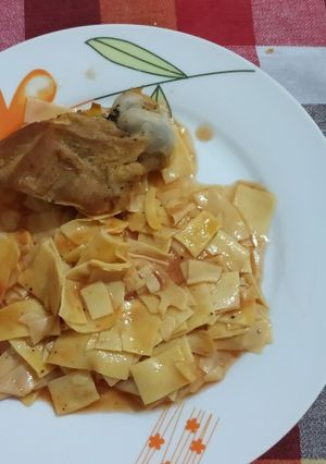 Φωτογραφία της συνταγής Χυλοπίτες με αρνάκι στο φούρνο
