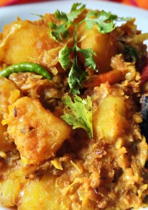 পূজোর ভোগের বাঁধাকপি(Pujar bhoger bandhakopi recipe in bengali) রেসিপির প্রধান ছবি