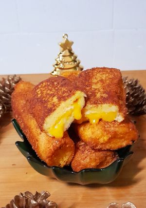 Foto de Rolinhos de rabanada com creme de ovos moles