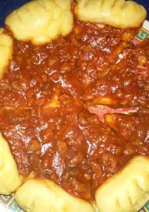 Foto resep Homemade Bolognese Pizza