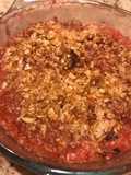Dolce al rabarbaro tipo crumble con avena (senza farina)
