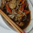 Carne con salsa de ostras salteado oriental