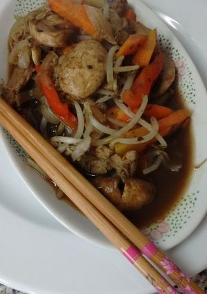 Foto principal de Carne con salsa de ostras salteado oriental