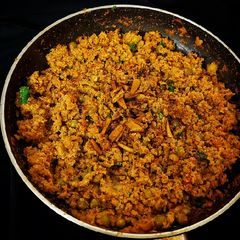 A picture of Soya Chunk keema.