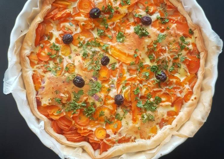 Recette de Tous les soirs de la semaine Quiche végétarienne