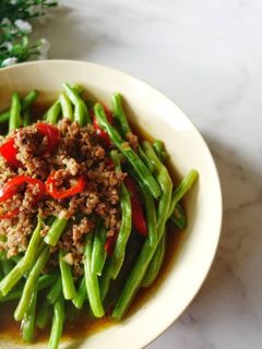 Foto resep Tumis Baby Buncis Daging Giling