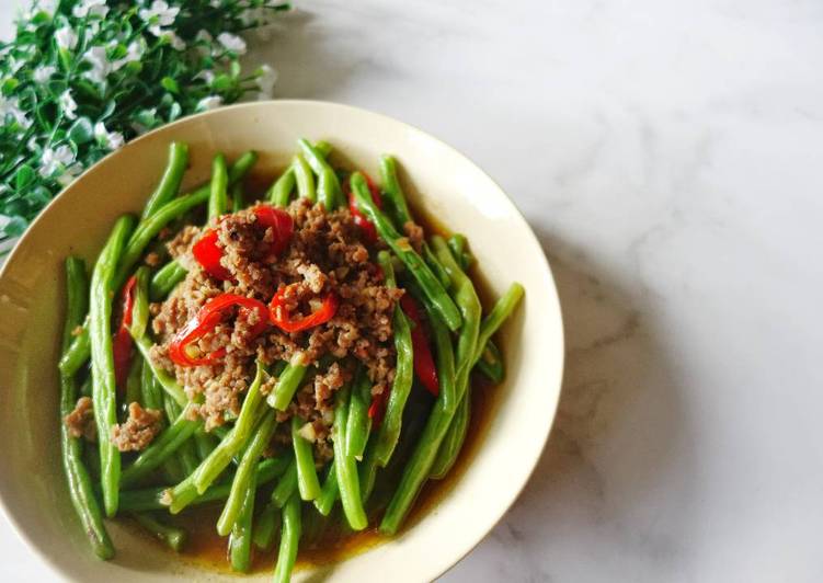 Bagaimana mengolah Tumis Baby Buncis Daging Giling Lezat