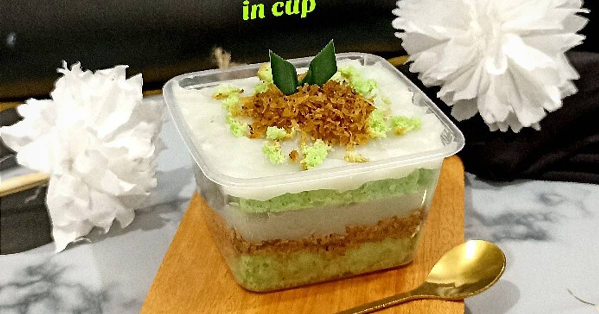 Resep Klepon Cake in Cup oleh Ibu Tina Cookpad