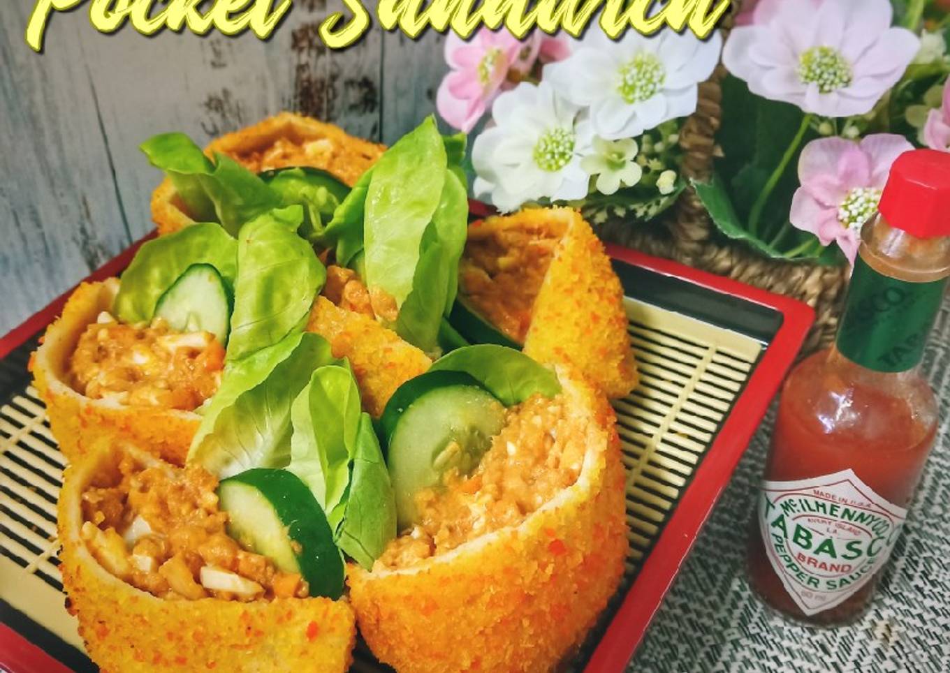 Sandwich tuna dengan mayones