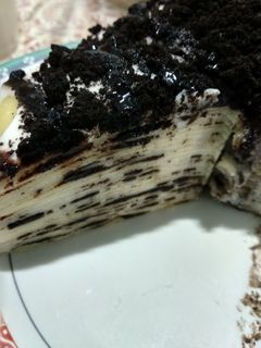 Foto resep Oreo crepe cake