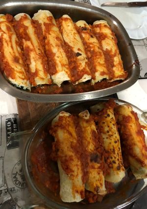Una foto de Canelones de verdura