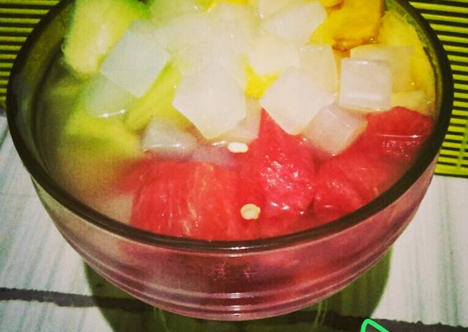Resep memasak Es Buah Praktis banget dijamin lezat