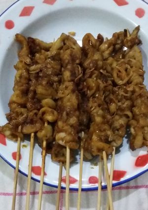 Foto resep Sate jamur bumbu pecel